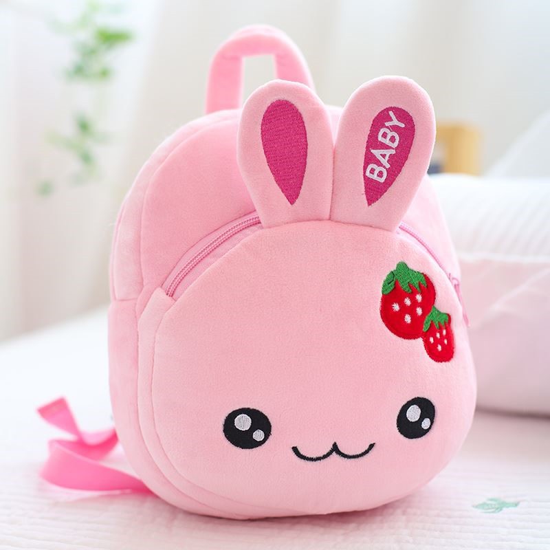 Mochila pequeña de dibujos animados versión coreana nueva 2025 para bebés de 1 a 6 años, mini mochila escolar pequeña de peluche para bebés y niños pequeños