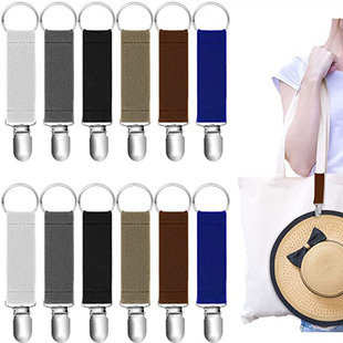 Amazon new multi-functional elastic travel hat clip children's glove clip elastic clip suspender strap clip