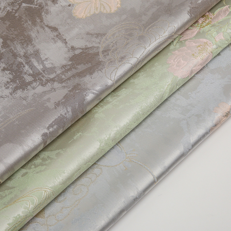 無忧浙里厂家批发暗香疏影国风提花服装面料春夏旗袍汉服布料