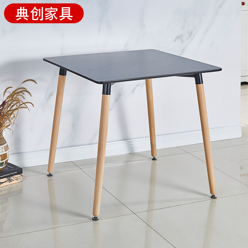 [네발사각테이블] 블랙 60*60*70