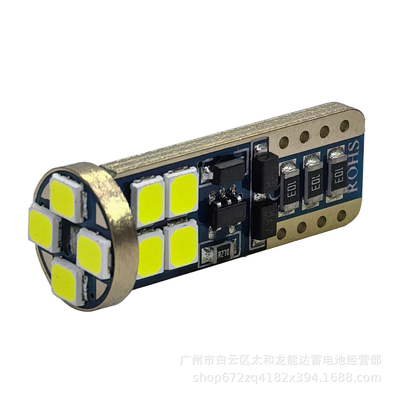 LED ancho luz T10 3030 12smd coche CANbus decodificación resaltar pequeña luz de lectura Luz