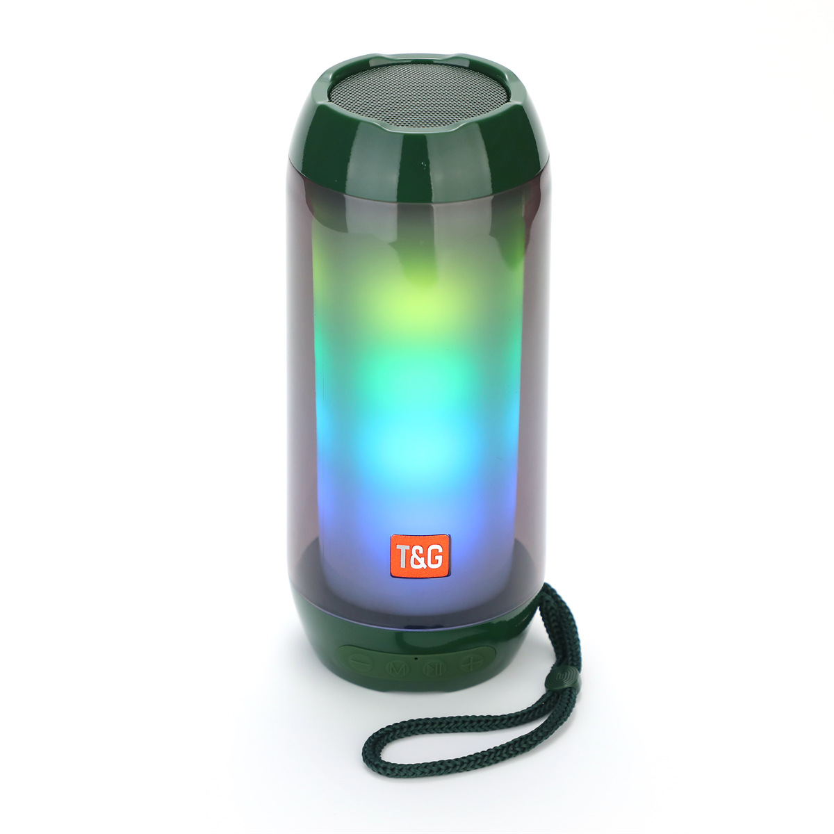 TG - 643 altavoz bluetooth colorido cool RGB dinámico respiración luz estéreo 3D inalámbrico tarjeta portátil USB sonido