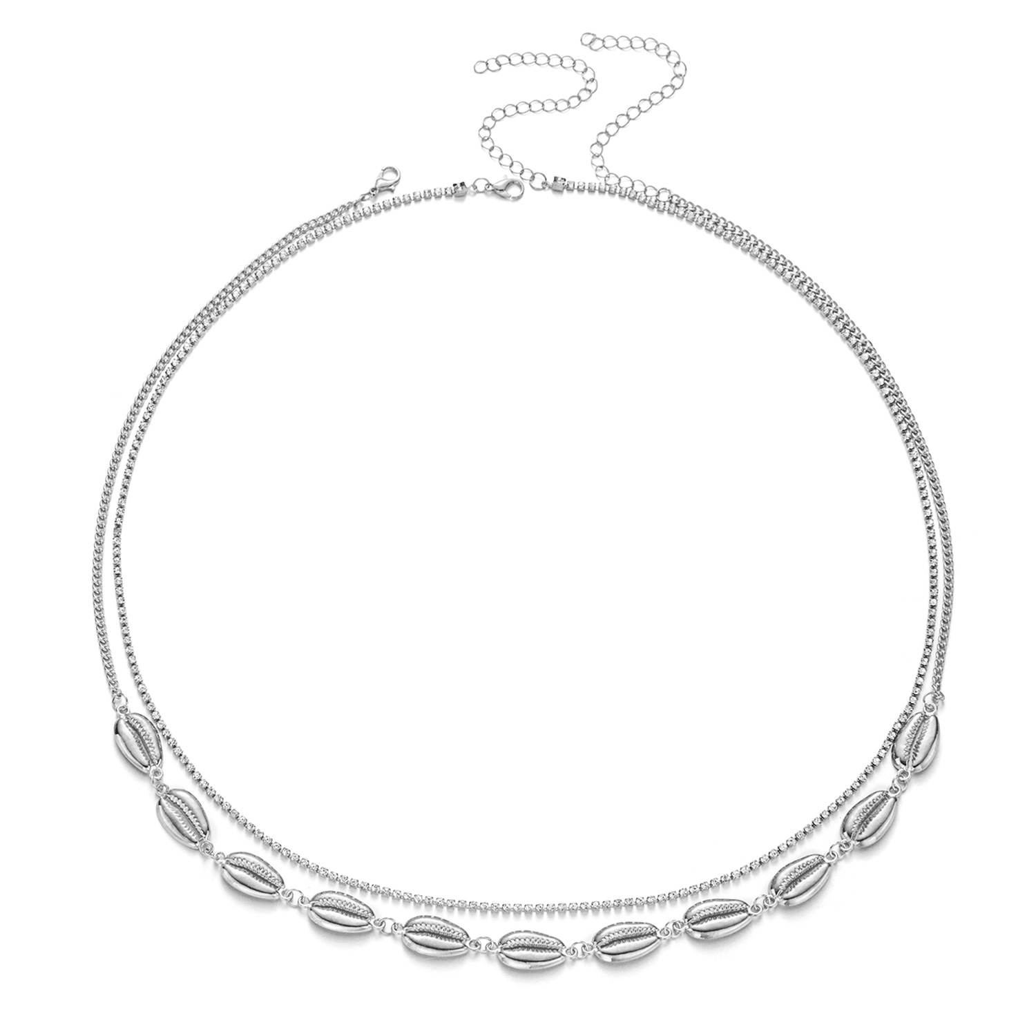 37g Weight Waist Chain Classification 1 Piece Quantity Holiday, Street Occasion Metal Material Starfish, Shell Pattern All Seasons Season Women's Gender Plating Design Simple Style, Classic Style Style Wholesale Jewelry Simple Style Classic Style Starfish Shell Metal Plating Waist Chain 26