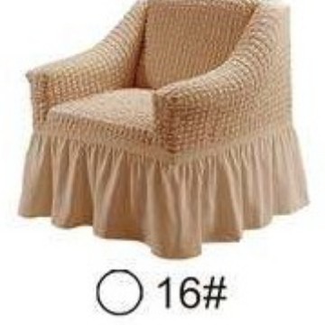 Cubresofá Seersucker universal, de poliéster elástico con falda, decoración para todas las estaciones, venta directa de fábrica.