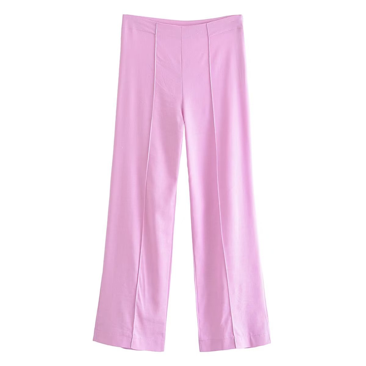 Women's Business Solid Color Polyester Pocket Pants Sets display picture 2