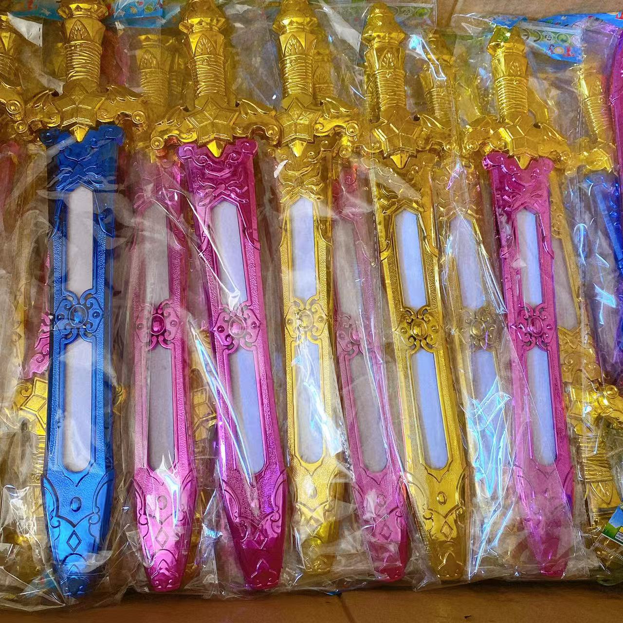 Juguetes infantiles armas de simulación de espada modelo de punto escénico de estandos de regalo de juguetes para niños 2 yuanes al por mayor