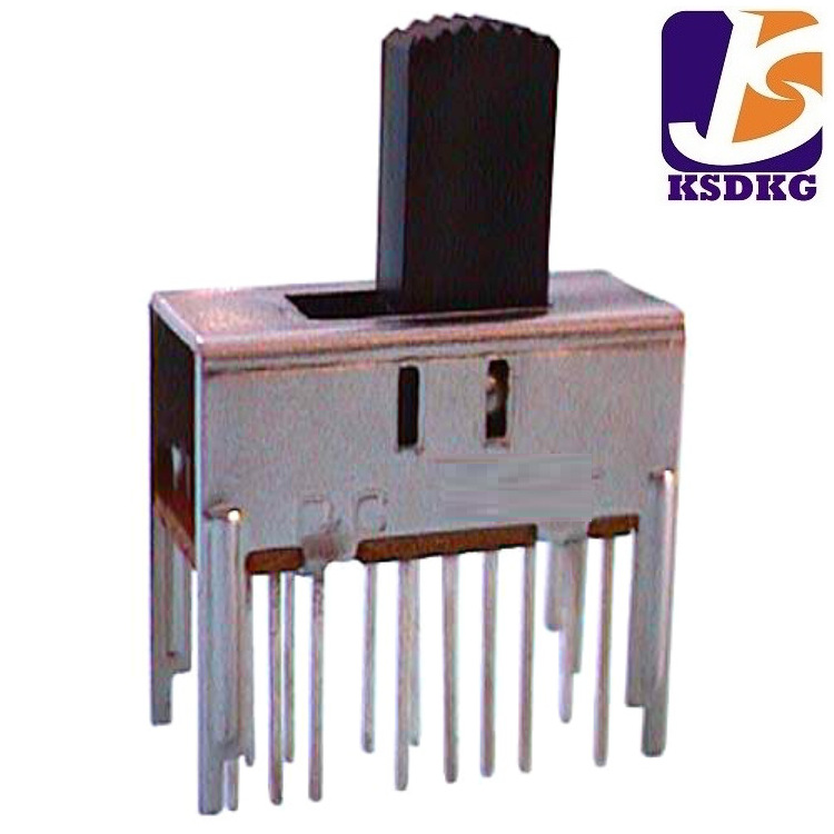 直供 4P2T直拨式滑动开关 行程4mm 正拨拨码开关 手柄长度2-10mm