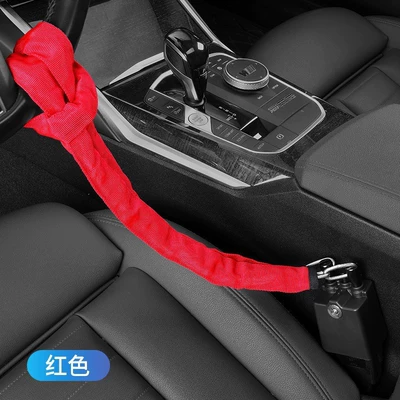 Car lock | Safety Double Hook Lock - red-chain-link-safety-buckle-use-12975