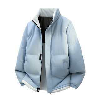 跨境专供插肩袖棉衣外套男冬季保暖加厚面包服青少年立领棉服棉袄