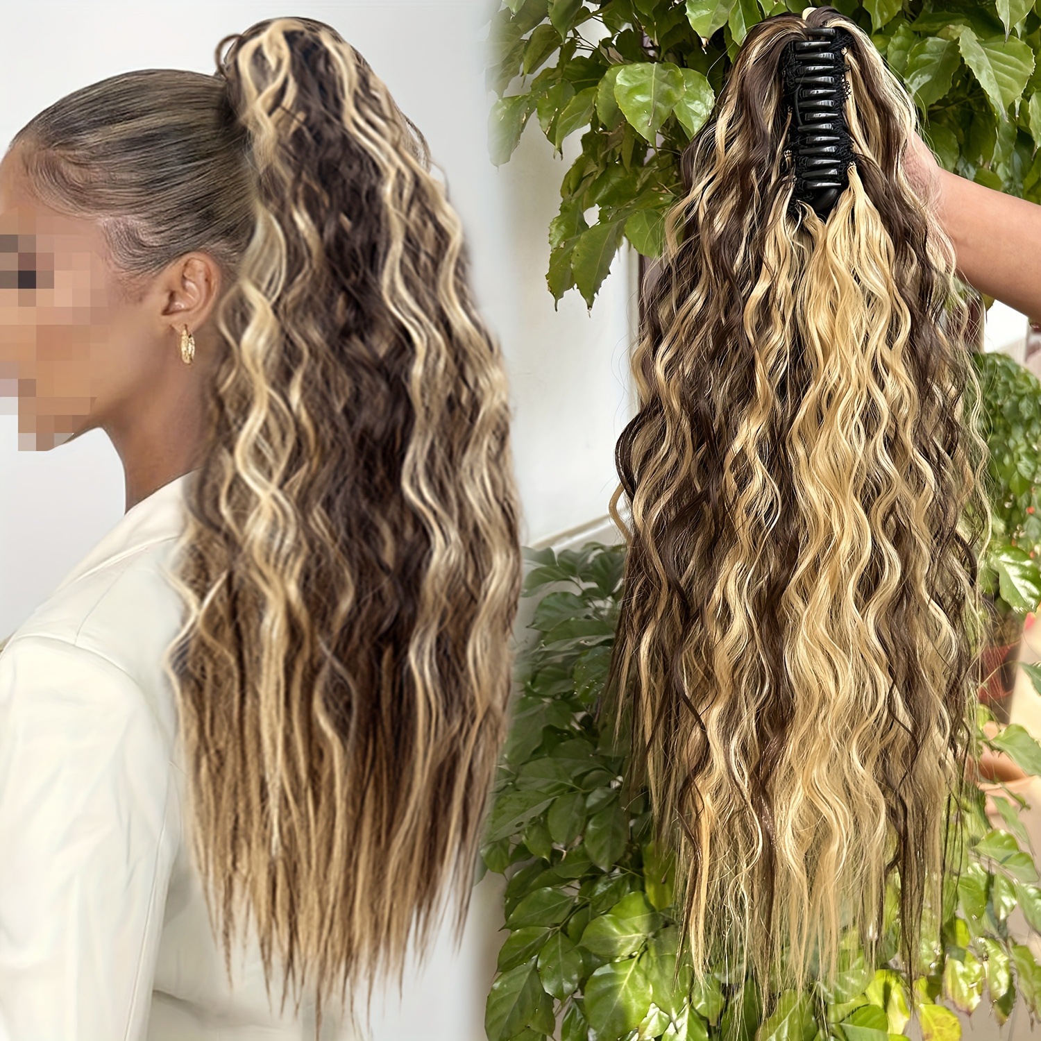 Comercio exterior Europa y Estados Unidos agarrar clip de cola de caballo pequeño rollo de cola de caballo peluca