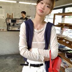 imiss 软糯温柔感木耳边亲肤贴身内搭长袖打底衫女2025早春新款