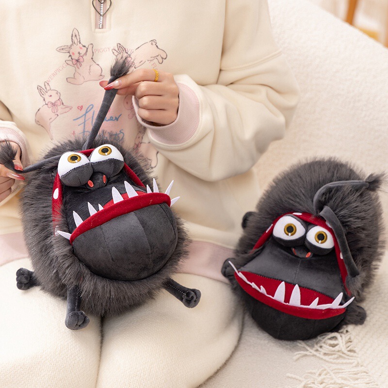 Cross-Border Gruffel Dog Plush Toy Doll, Ugly-Cute Long-Haired Black Dog Doll, Big-Mouthed Kyle Small Evil Dog Pet Dog Cross-Border Gruffel Dog Plush Toy Doll, Ugly-Cute Long-Haired Black Dog Doll, Big-Mouthed Kyle Small Evil Dog Pet Dog