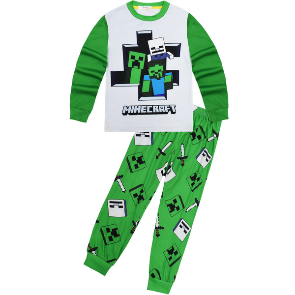 Spot Travel Minecraft Clothing 110-150 Children's Long Sleeve Home…