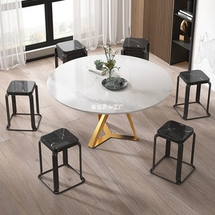 Wrought Iron Stool for Home Use, Modern Simple Square Stool, Fast Food Stool, Thickened Living Room Stool, Dining Table Stool, Reinforced Stool, Storage Stool