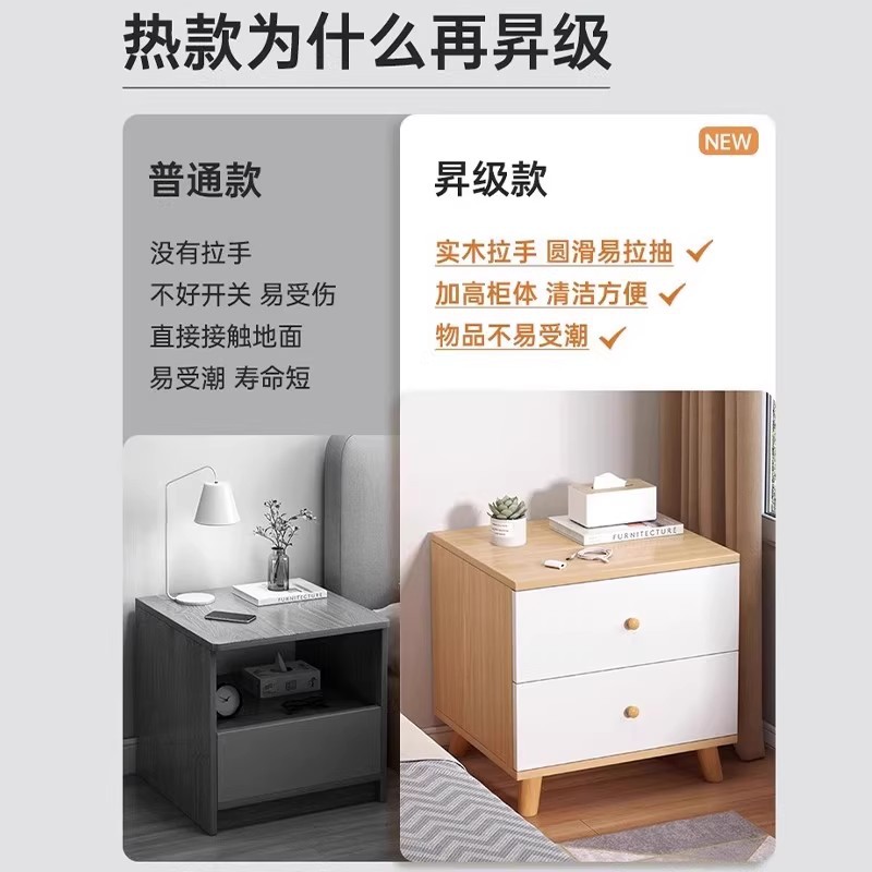 Tabana de cabezal de cama dormitorio doméstico pequeño 2025 estilo explosivo dormitorio simple con estantes de bloqueo para reemplazar un pequeño borde simple
