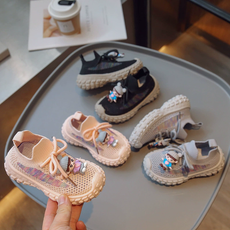 Детская спортивная обувь папа обувь 2025 лето новая зубчатая дурианская подошва дышащая полая детская повседневная обувь для мальчиков и девочек