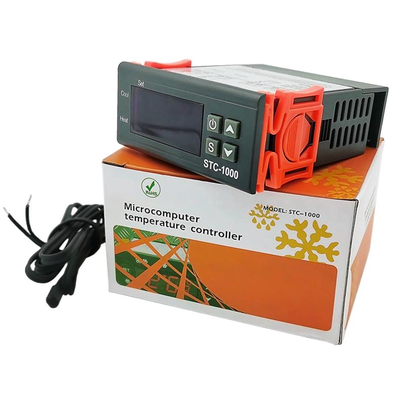 Термостат stc-1000 для аквариума, инкубационная машина для морепродуктов, цифровой цифровой дисплей, микрокомпьютер, регулятор температуры, переключатель