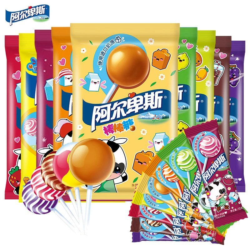 Альпийская леденцовая конфета Lollipop 200 г молочно-фруктовый вкус леденцы твердого типа обычные конфеты для детей свадебные конфеты