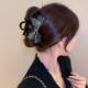 Starlight Sparkling Bow Large Grabber Shark Clip High-End Hair Accessories Hairpin Back of the Head Hair Grabber Hair Headdress