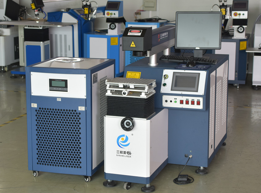 200瓦振镜式高速点焊机多处同时点焊振镜激光焊接机