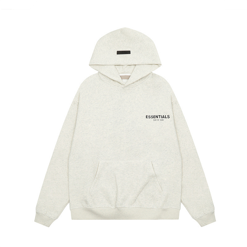 FOG ESSENTIALS letras de silicona estereoscópica hombres y mujeres americanos camisa con sudadera con sudadera con sudadera image 37