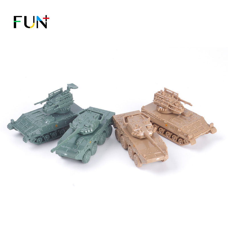 Lejia4 DAssembled Model1/144 Steel Ball Tank Children's Toy China PGZ95 Anti-aircraft Gun ZTLAssault Vehicle