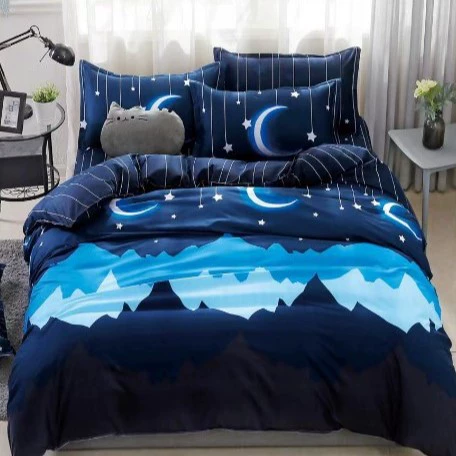 Duvet Cover Set, Starry Sky Double-Sided Design, 3-Piece Bedding (Simple Elegant), Multiple Sizes