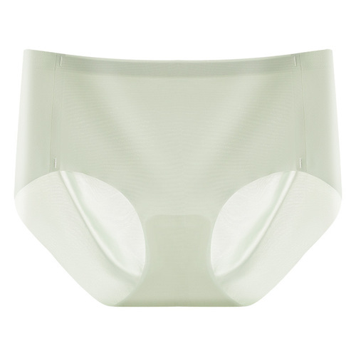 Sports Yoga Seamless Underwear Women's Ice Silk Women's Underwear Mid-waist Simple Silk Crotch Girls' Briefs