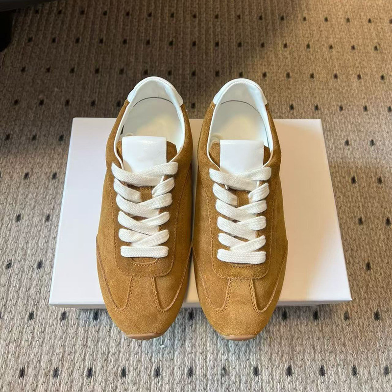 New Product Alo Sunset New Women's Sports Casual Shoes Suede Simple Low-Top Thin-Soled Sports Shoes