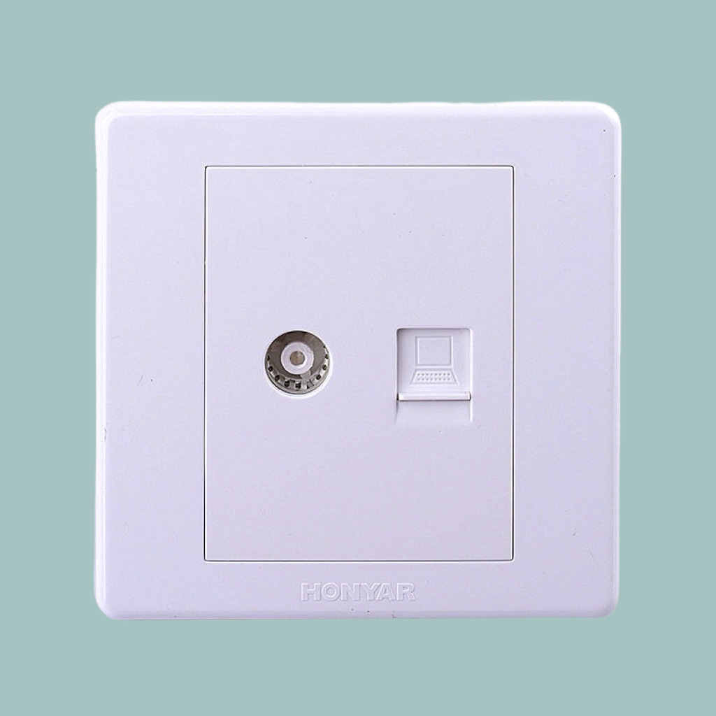 Conector de conmutación de aluminio de aluminio MEE X3 serie 86 tipo cinco agujeros dos o tres conector panel de conector escondido