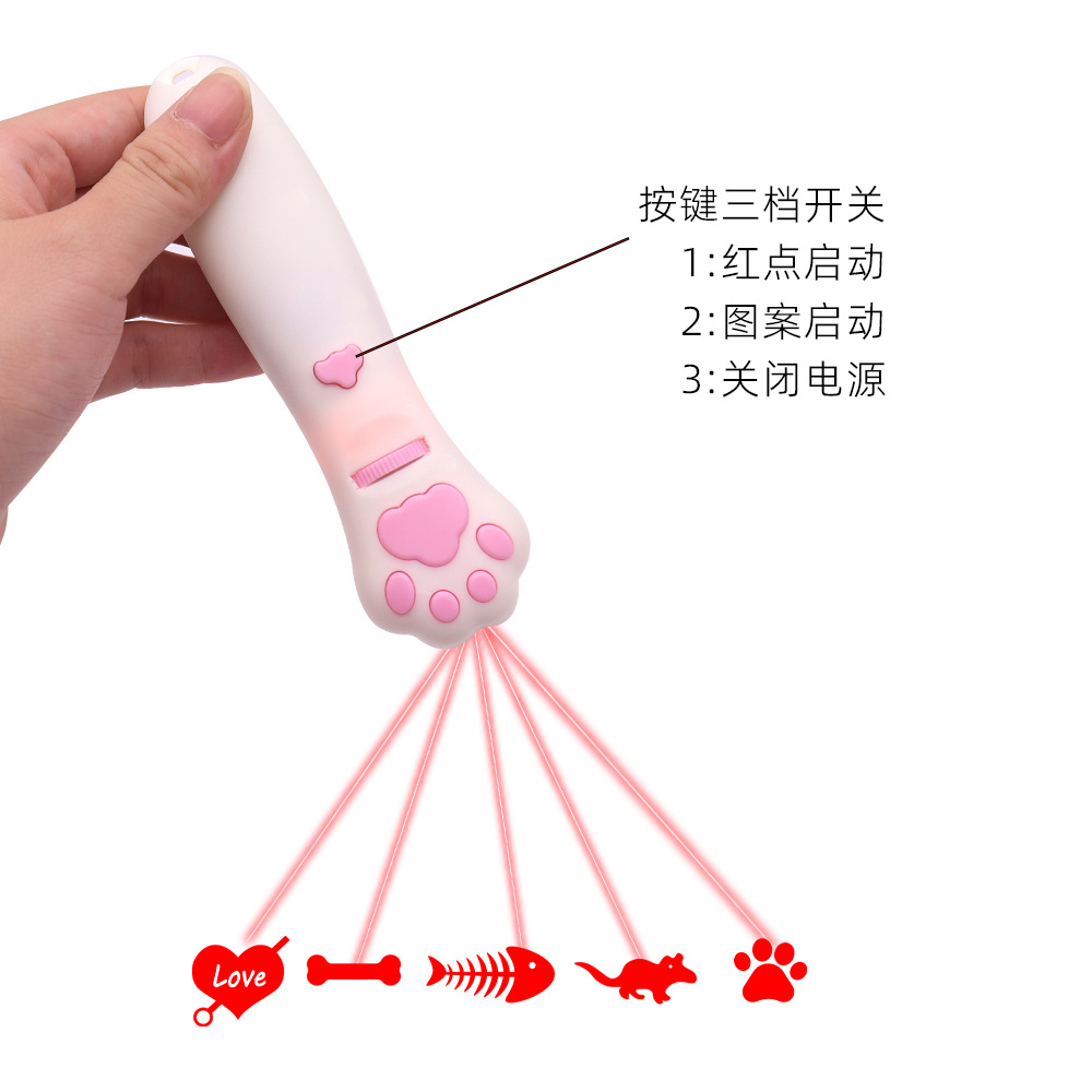 Puntero láser, palo de gato divertido, lote inicial, láser infrarrojo, lámpara de gato divertido, juguete de gato, interactivo, descongestionado, suministros para mascotas