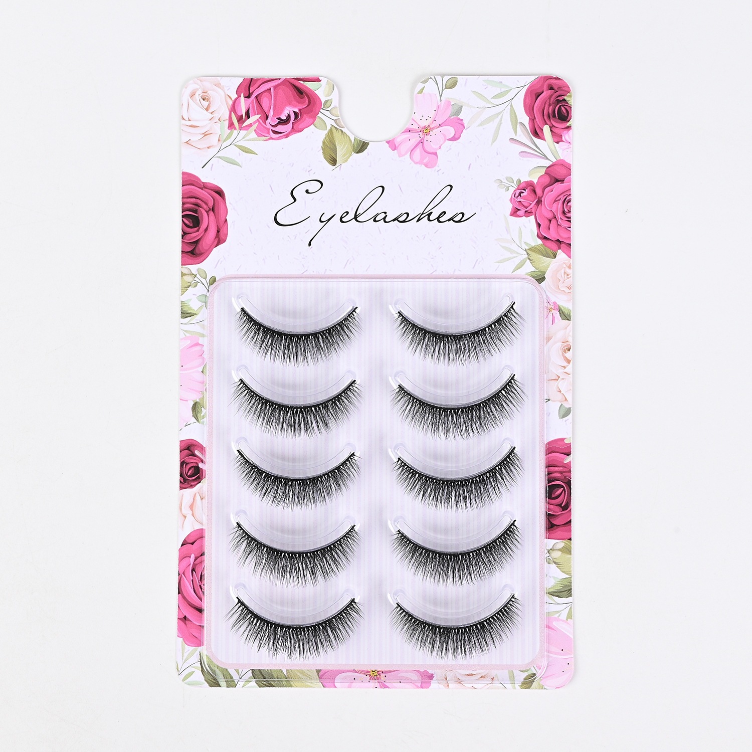 Comercio exterior europeo y americano grueso rizado 3D desordenado para el cabello, pestañas postizas, pestañas delgadas naturales al por mayor