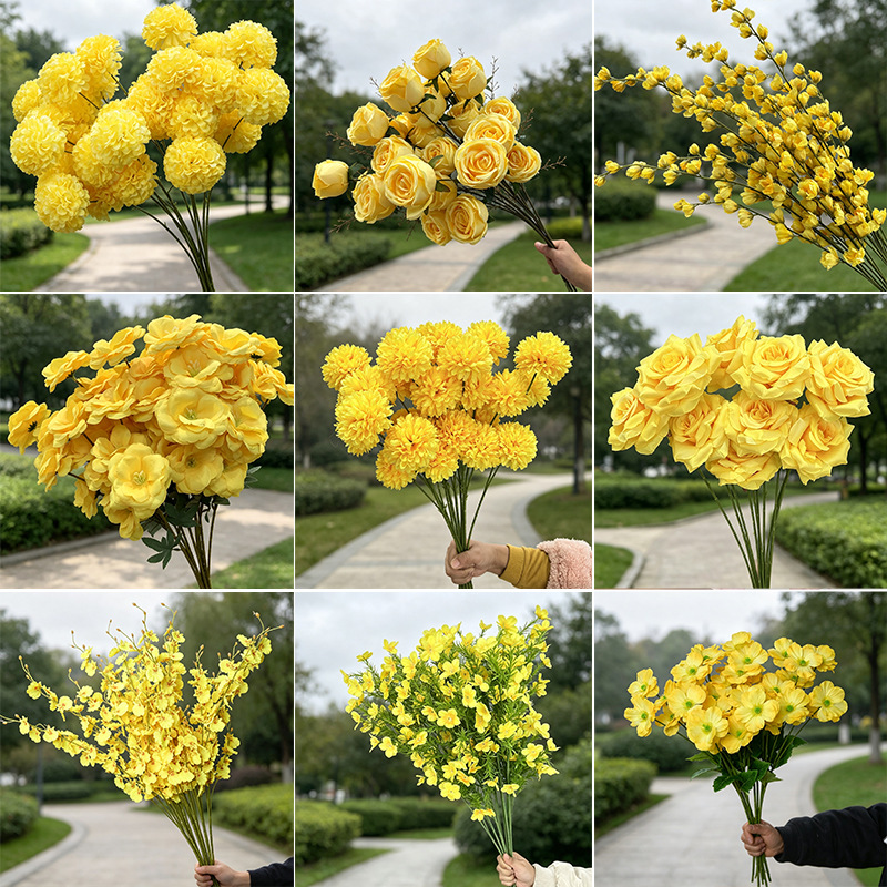 仿真木棉果灯笼果婚庆装饰北欧ins风垂吊仿真花家居摆件