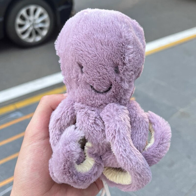 国产jellycat同款紫色玛雅章鱼毛绒玩具八爪鱼公仔玩偶礼物儿童|undefined