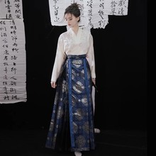 织金仿妆花马面裙明制汉服女【绘百福】国风日常搭配飞机袖短衫女