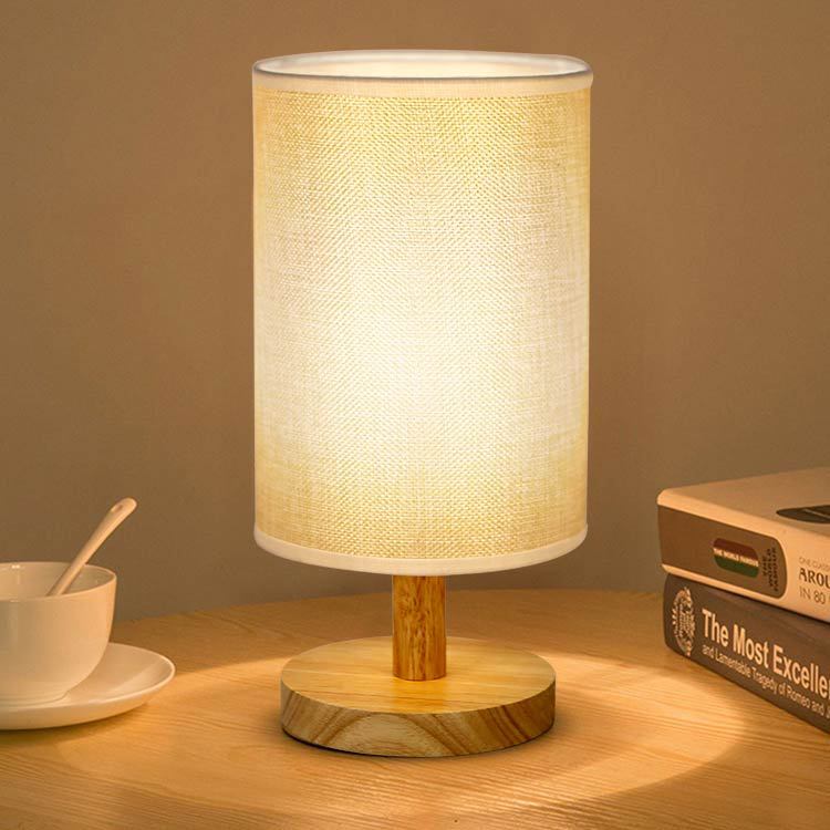 Nordic Solid Wood Fabric Decorative usb Table Lamp Bedroom Bedside Study Homestay Led Night Light Wholesale Decal Creative Nordic Solid Wood Fabric Decorative usb Table Lamp Bedroom Bedside Study Homestay Led Night Light Wholesale Decal Creative
