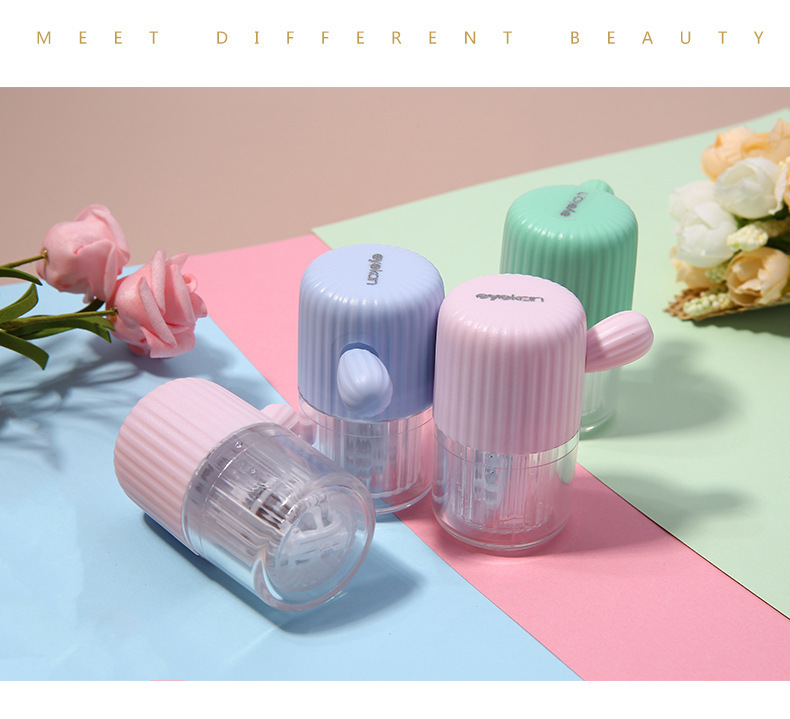 Eyekan Contact Lens Cleaner Portable Cute Simple Contact Lens Cleaning Self-Hand-Pulled Contact Lens Case Eyekan Contact Lens Cleaner Portable Cute Simple Contact Lens Cleaning Self-Hand-Pulled Contact Lens Case