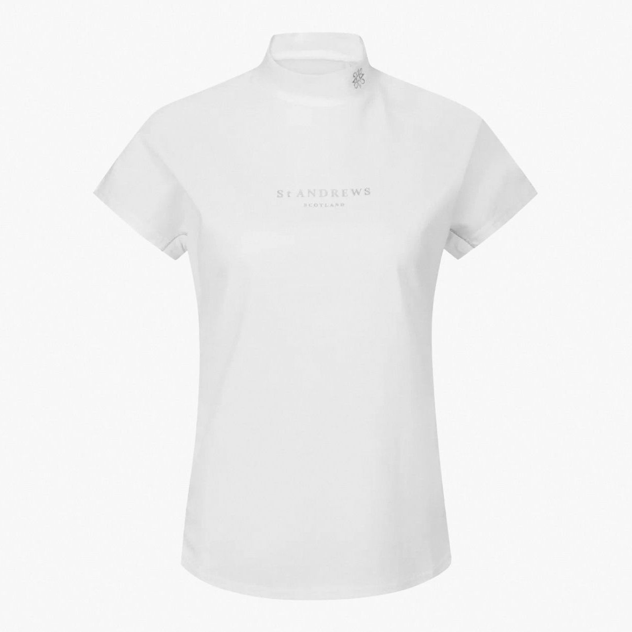 Summer New Golf Clothing Ladies Quick-Drying Breathable All-Match Slim Half-High Collar Short-Sleeved T-Shirt