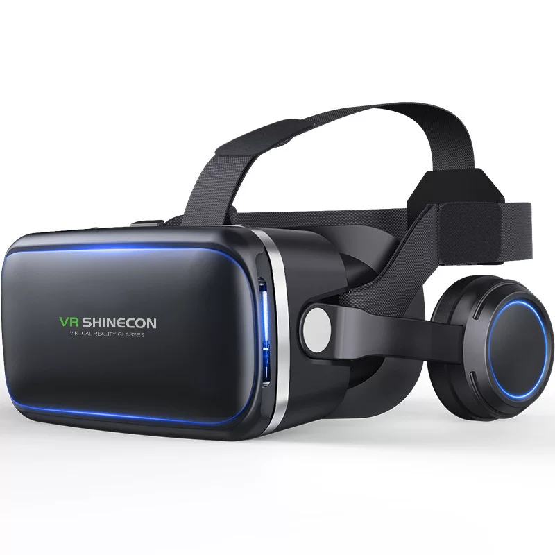 Очки VR с защитой от синего света 3D виртуальная реальность G04E с наушниками оптовая продажа панорамный шлем