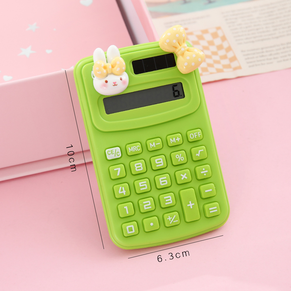 Mini Calculadora Portátil de Plástico Pantalla de 8 Dígitos para Estudiantes y Oficina