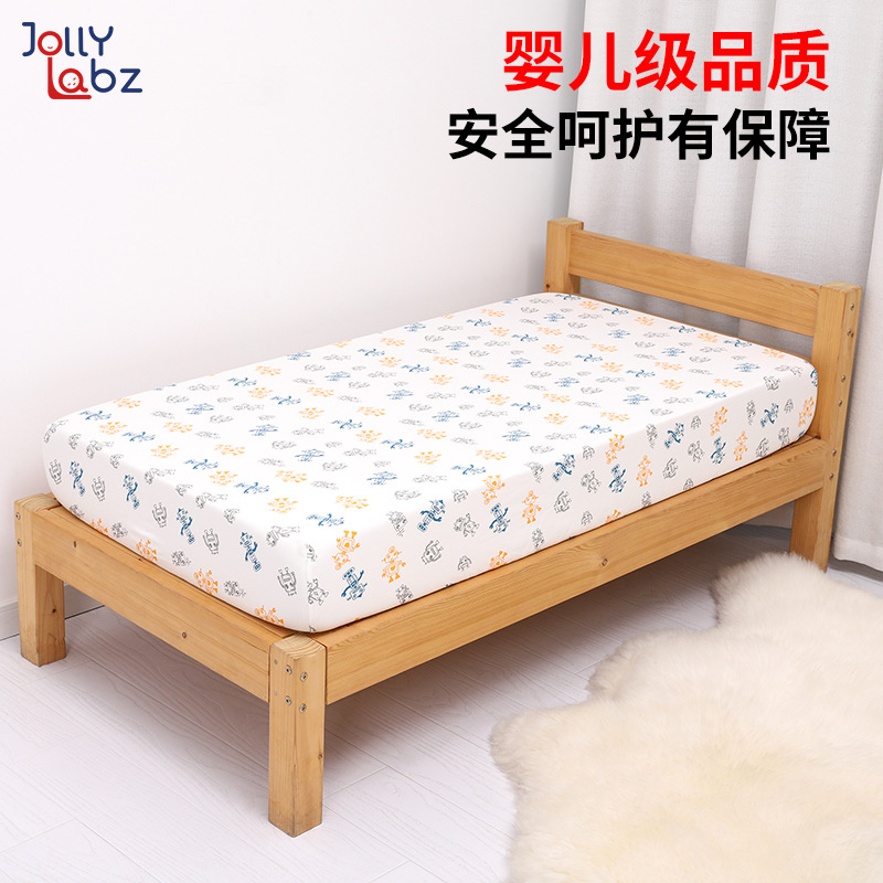 Customized Organic Cotton Jersey Fitted Sheets for Children, Baby Sheets, Autumn and Winter Modern Simple Style Cartoon Animation