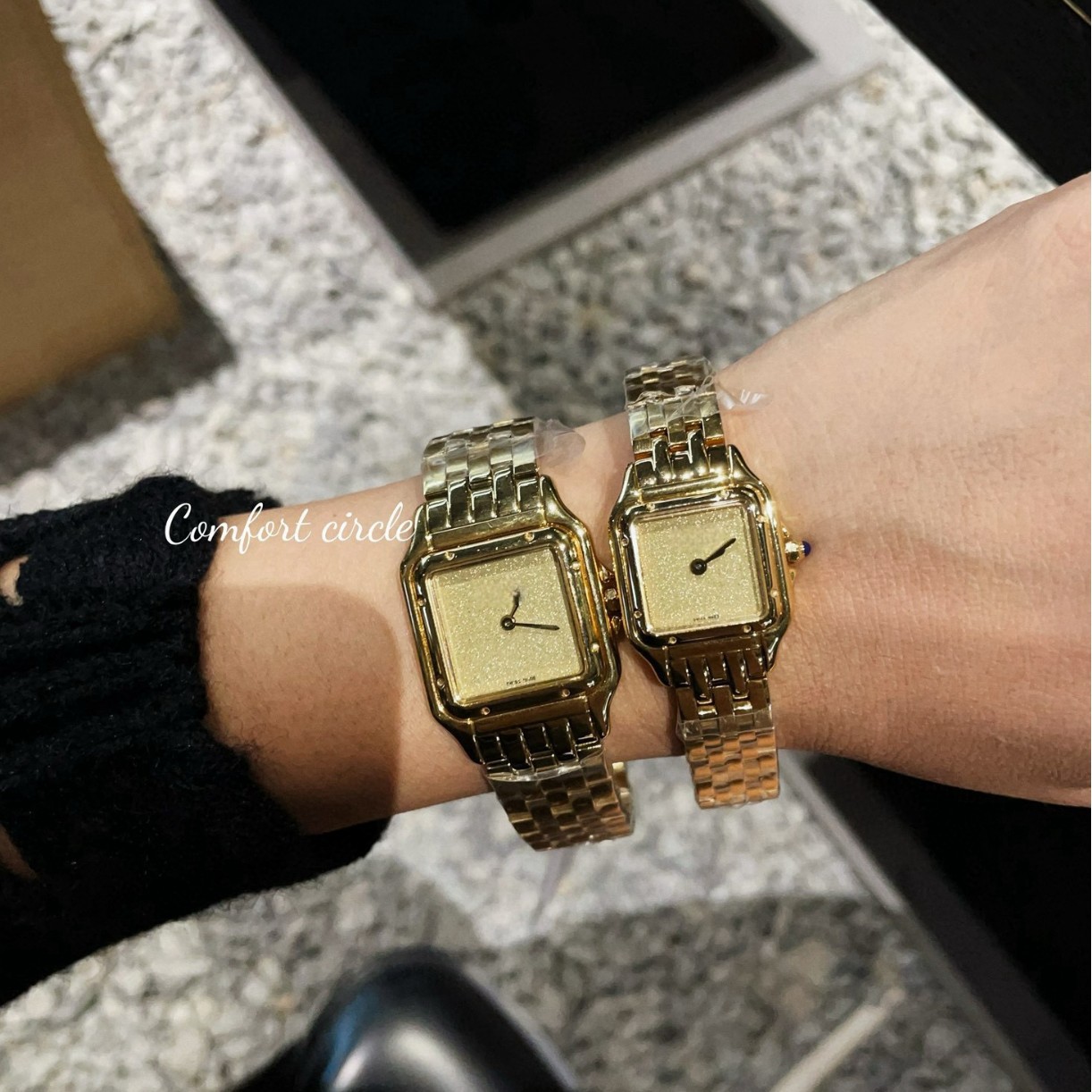 Fashionable classic retro square quartz women's watch stainless…