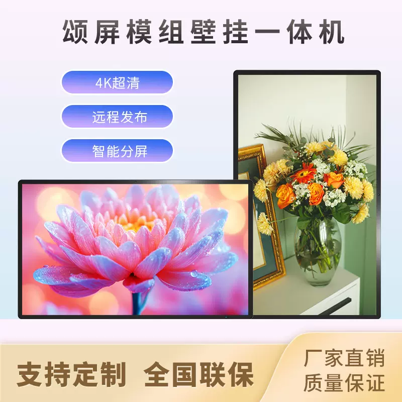 颂屏壁挂广告机壁挂一体机模组一体机常规广告机智能显示