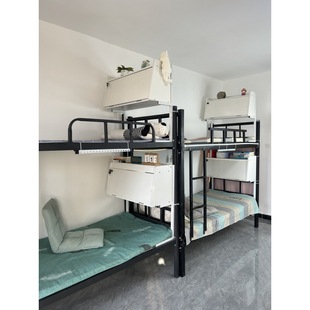 Dormitory bed computer table upper bunk lower bunk hanging table bedside table study table can be fitted inside the bed curtain folding