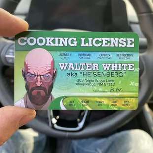 Cross-Border 2025 New Model Heisenberg Inspired Novel and Creative Decorative Pvc Card in Stock Supports Small Batches