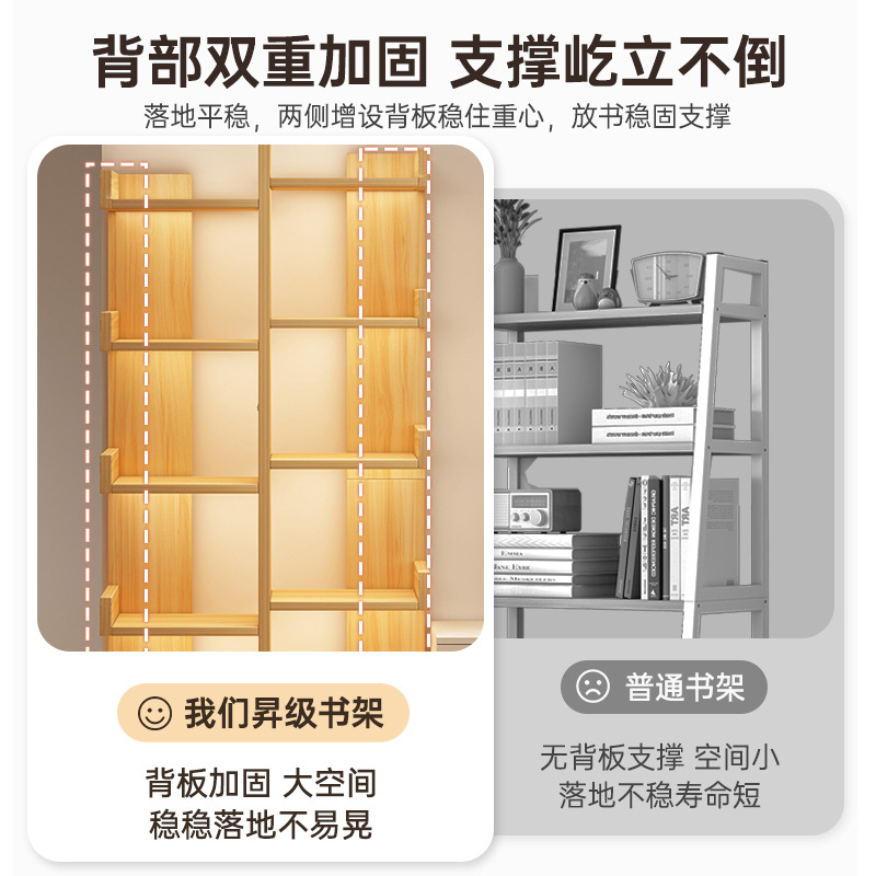 Estante de libro de piso estante de almacenamiento integrado contra la pared armario de almacenamiento sala de estar doméstica gabinete de exhibición dormitorio pequeño gabinete estrecho librería