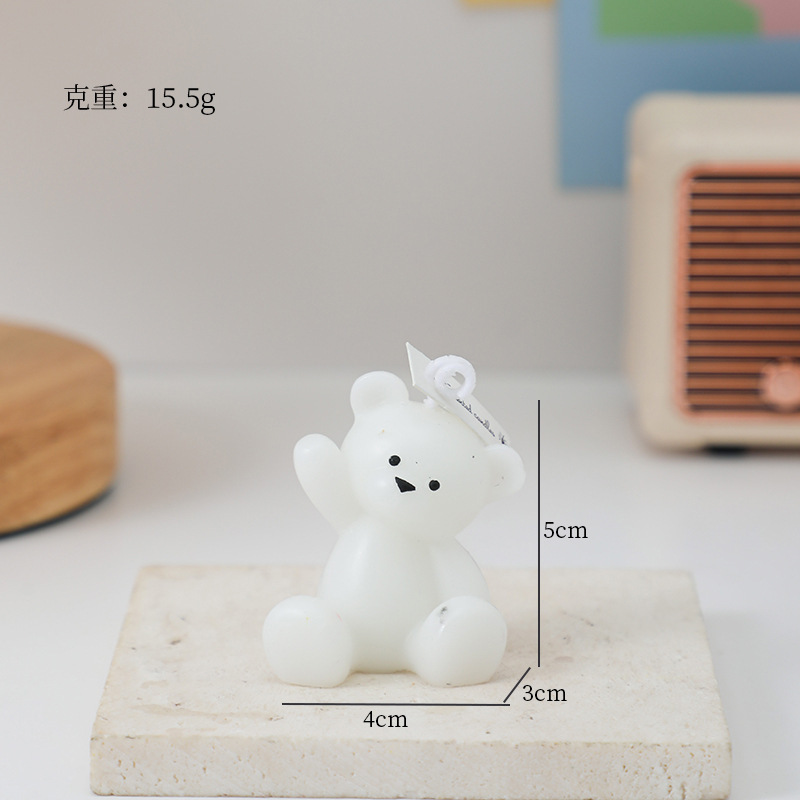 クマの香りのキャンドルコレクションお土産手作りクリエイティブかわいい雰囲気の香りクロスボーダー動物の形のワックス|undefined