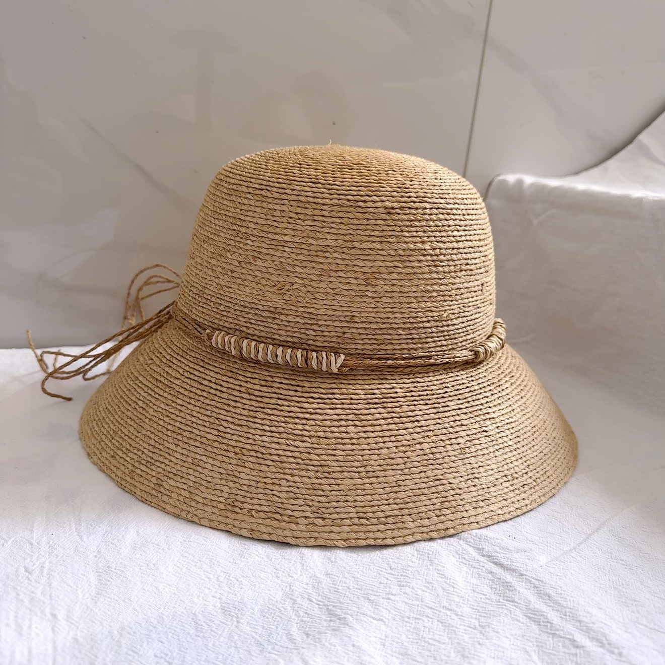 Cappello da sole donna vintage stile hepburn in paglia raffia_voghion.com