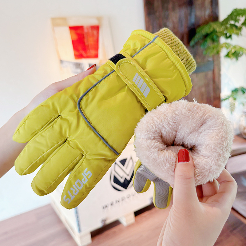 Guanti da sci da donna per ciclismo invernale, caldi touch screen, impermeabili, morbidi e spessi, da uomo, antivento e freddi, alpinismo all'aperto_voghion.com