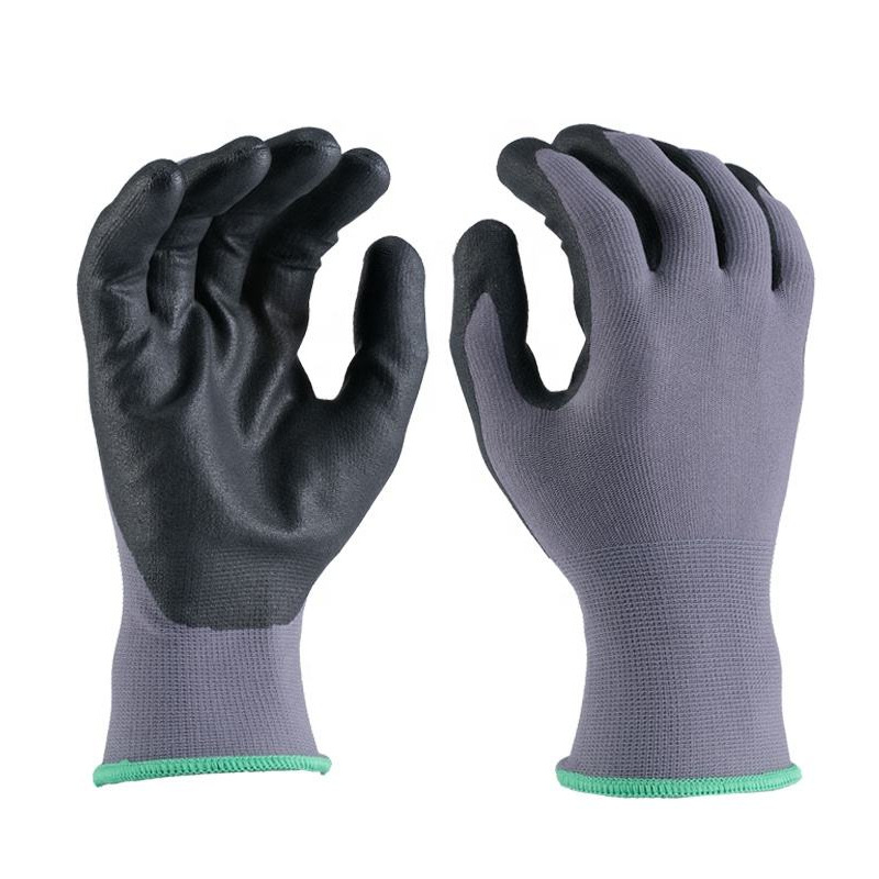 Guantes de trabajo de nailon N518, resistentes al desgaste y antideslizantes, protección laboral industrial